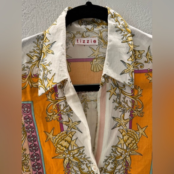 TIZZE BUCKHEAD BOXY TOP ENGINEERED PRINT S - Picture 4 of 8